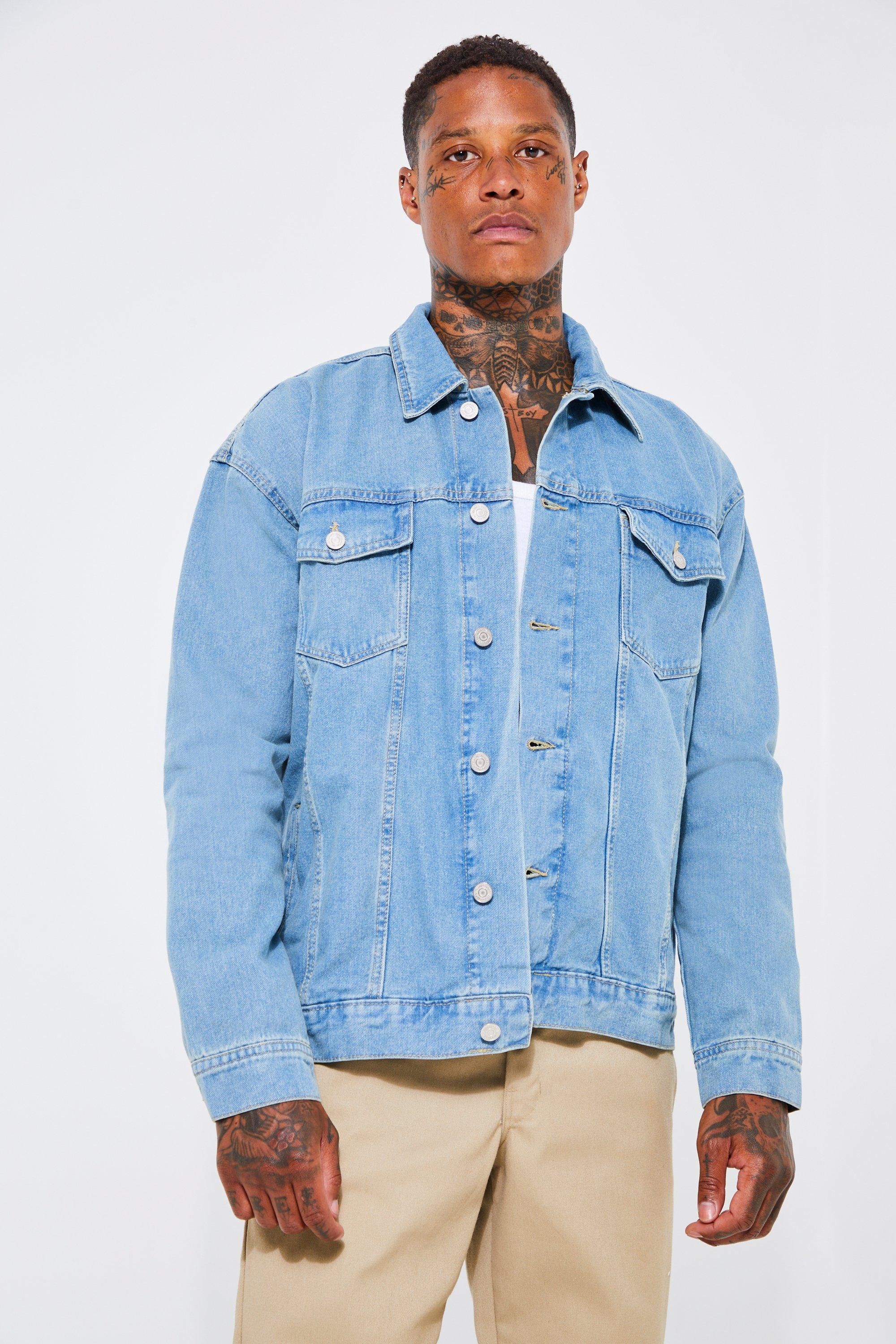 Oversized jeans jacket store men